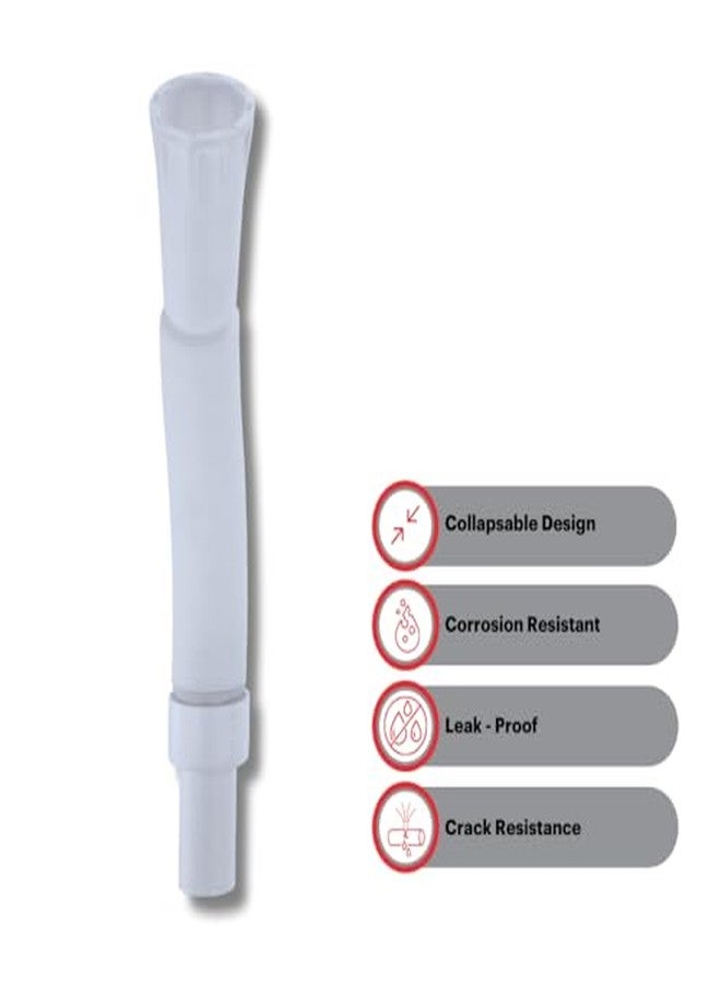 Johnson Bathrooms Johnson 4-Pack Collapsible Polypropylene Material Waste Pipe, Heavy Weight, White, Flexible and Corrosion-Resistant, for Easy Drainage and Plumbing Solutions - Image 4